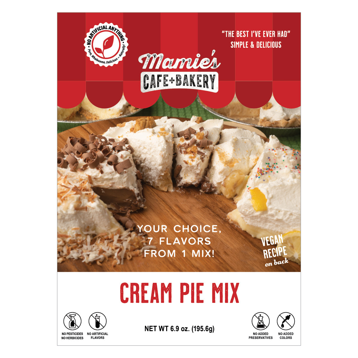 Mamie’s All Natural 7-in-1 Cream Pie Mix